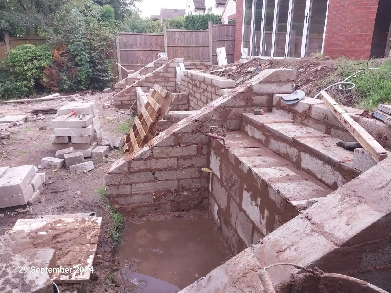 Raised Patio & Retaining Walls - Image 1